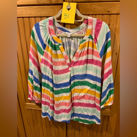Crown & Ivy Colorful Striped Blouse - Picture 4 of 4